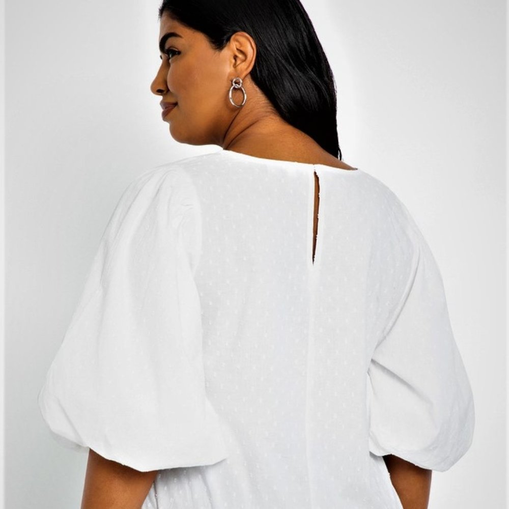 Eloquii Puff Sleeve Top Size 20